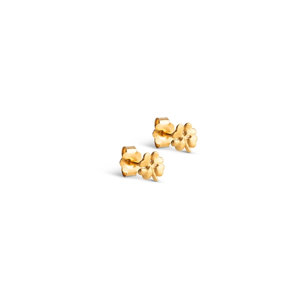 Enamel Copenhagen Organic Clover Mini Studs Guld