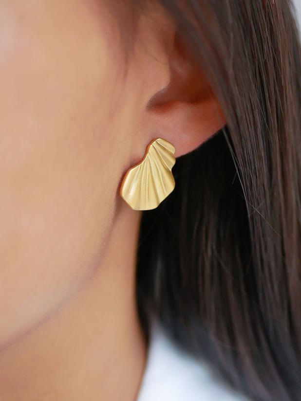 Enamel Copenhagen Wave Earring Guld