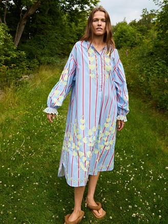 Sissel Edelbo Elisabeth Dress Bluebell Stripes