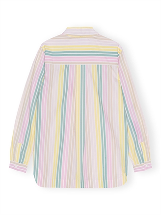 Ganni F7771 Stripe Cotton Shirt Multicolor