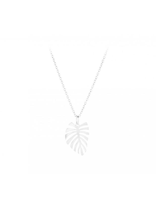 Pernille Corydon Fern Leaf Necklace length 50-55 cm Silver