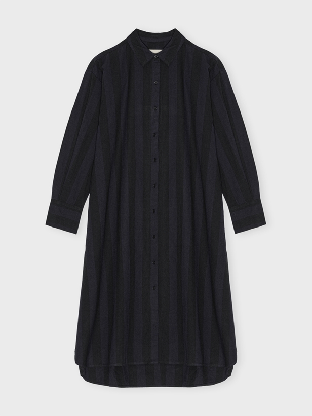 Moshi Moshi Mind Floret Shirtdress Stripe Navy/Black