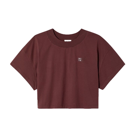 Lilla oversized American Vintage GIXY t-shirt til kvinder hos MAAK Shop - Purple model GIX02BH26