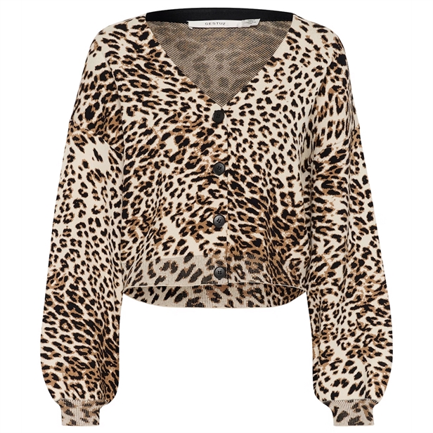 Gestuz GZleora cardigan light leopard