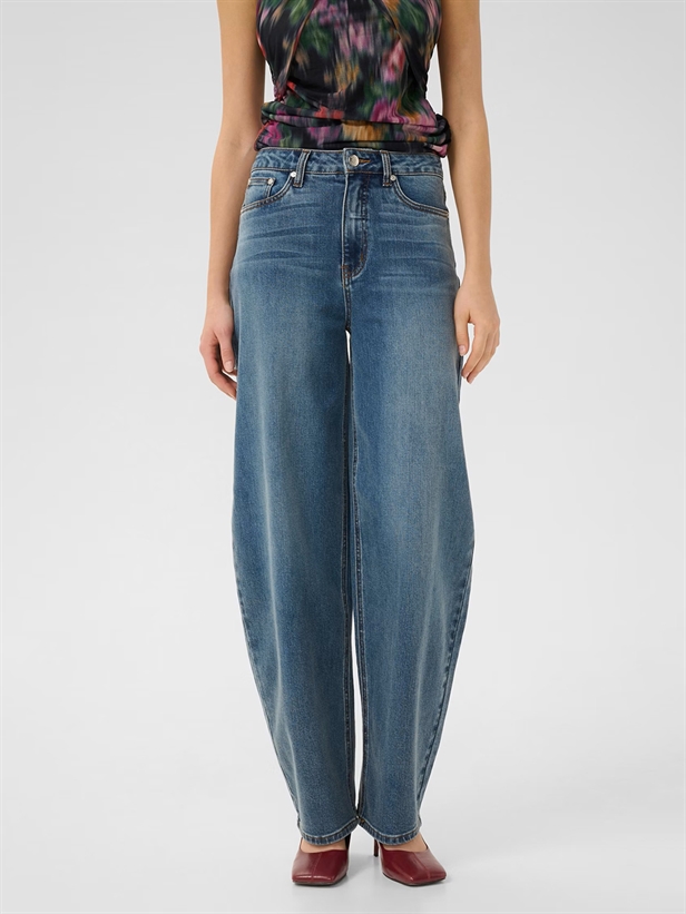 Gestuz GZviva HW baggy jeans Vintage blue