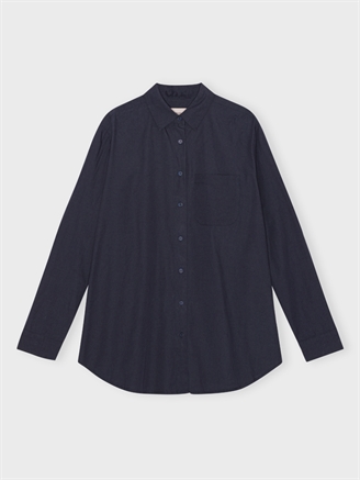 Moshi Moshi Mind Gaia Shirt Poplin Dark Navy