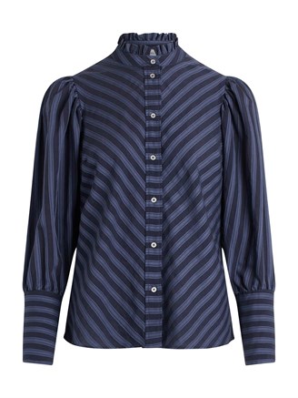 Co Couture Glory Puff Shirt Navy