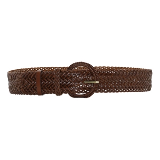 Plissé Copenhagen Gro Belt One Size Dark Brown