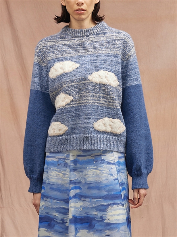 Helmstedt Rabecca Sweater Blue Clouds