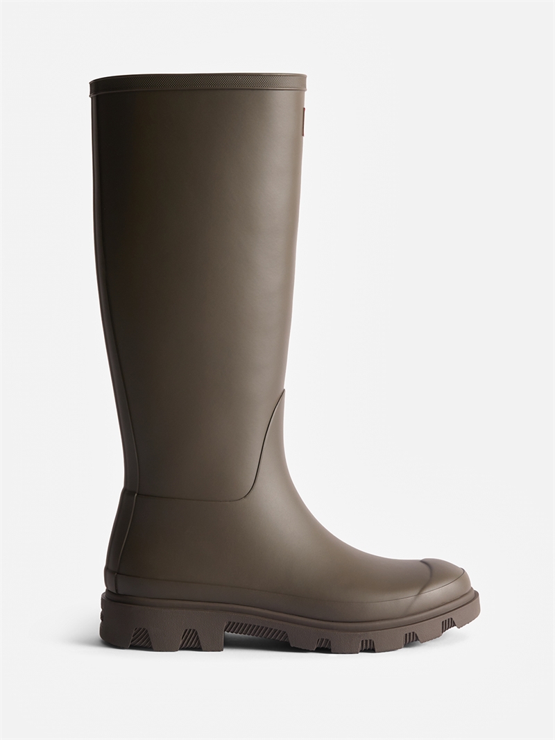 HUNTER Unisex DownPour Tall Boot Chocolate Brown