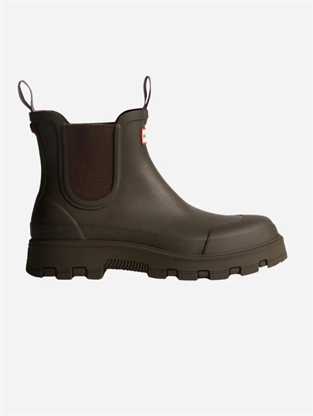 HUNTER Unisex Downpour Chelsea Chocolate Brown