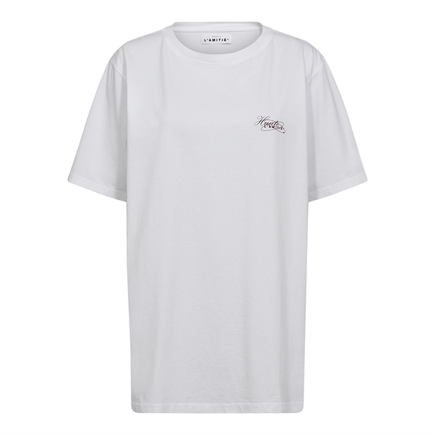 Haute L\'Amitié Palm Town Loose Tee White