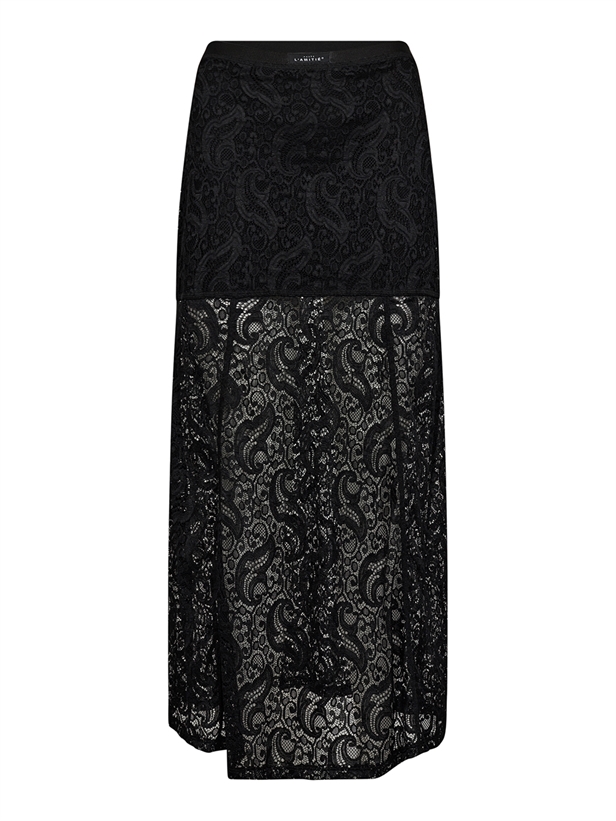 Haute L\'Amitié Summer Lace Skirt Black
