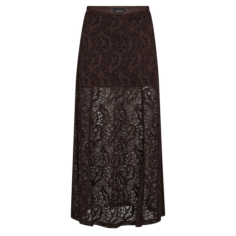 Haute L\'Amitié Summer Lace Skirt Mocca