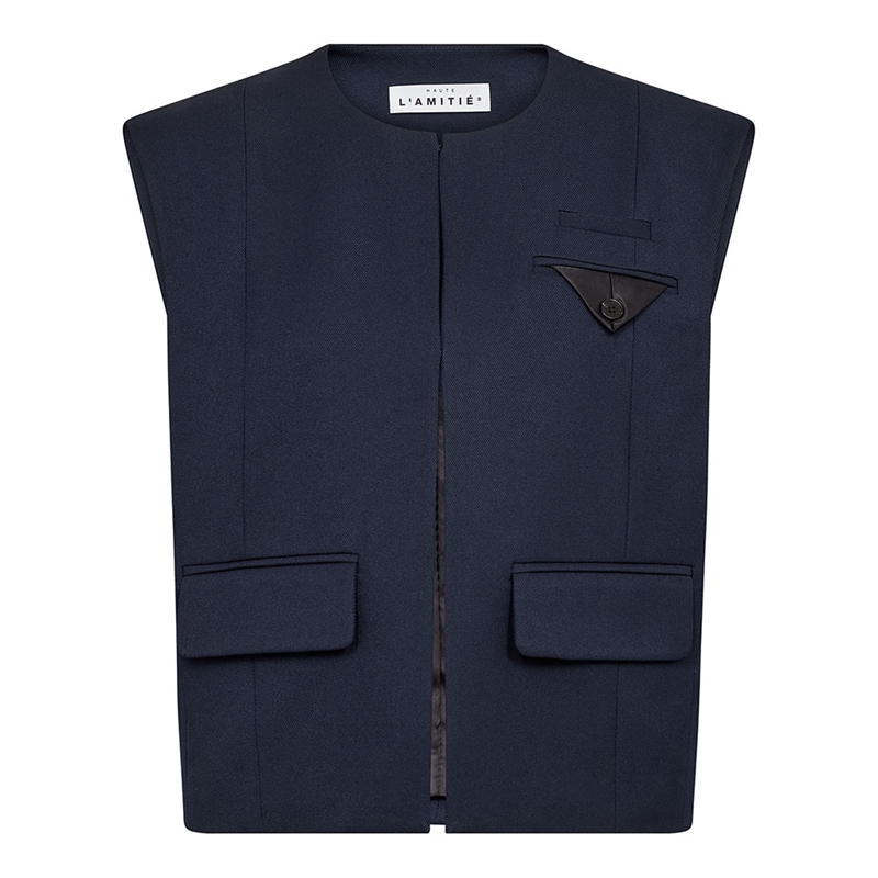 Haute L\'Amitié Premiere Box Waistcoat Navy