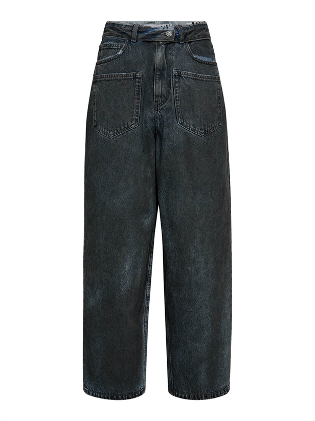 Haute L\'Amitié Flip Waist Pocket Jeans Black