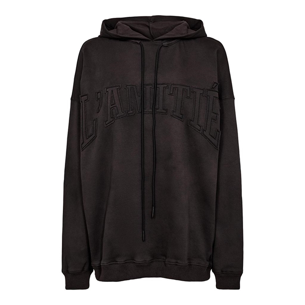 Haute L\'Amitié L\'AMITIÉ Application Hoodie Dark Grey