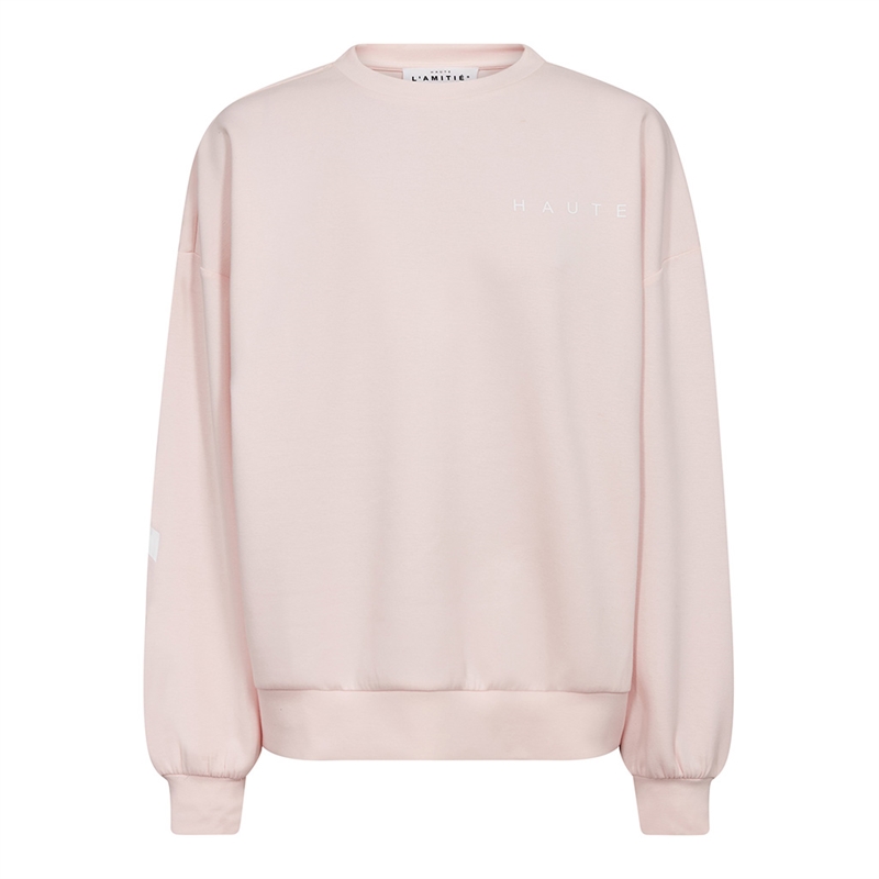 Haute L\'Amitié Maxi Split Logo Sweat Iced Rose