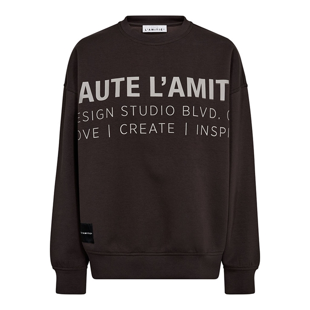 Haute L\'Amitié Studio Logo Sweat Antracit