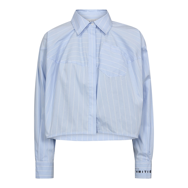 Haute L\'Amitié Sophie Stripe Shirt Pale Blue 