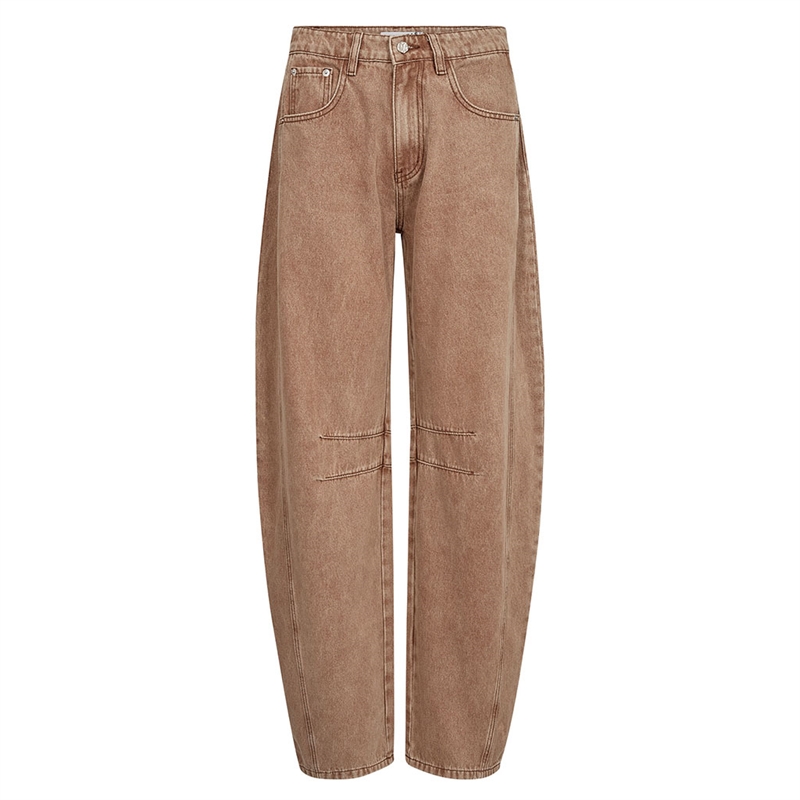 Haute L\'Amitié Drew Barrel Panel Jeans Camel