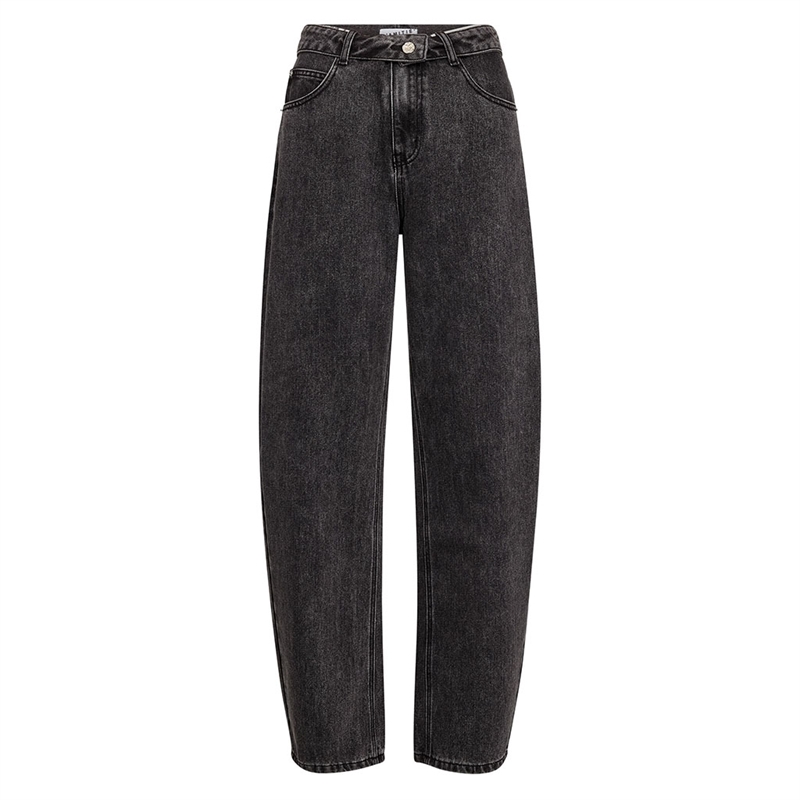 Haute L\'Amitié Barrel Flip Waist Jeans Black