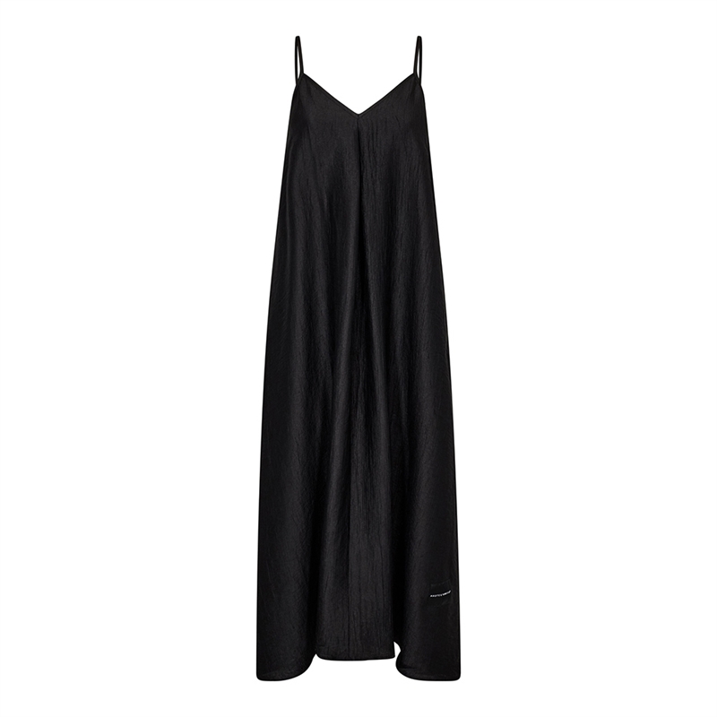 Haute L\'Amitié Corsica Pleat Strap Dress Black