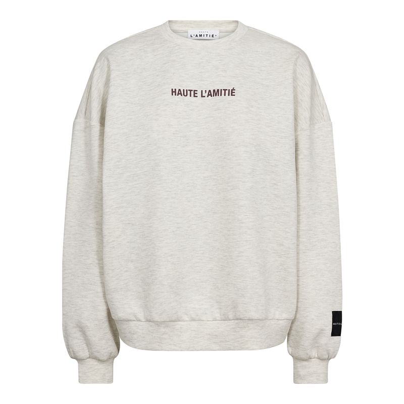 Lys gråmeleret Haute L\'Amitié Studio sweatshirt til kvinder hos MAAK Shop - model HL10686