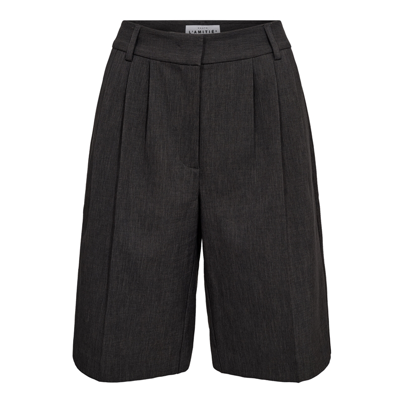 Meleret grå Haute L\'Amitié Amy Bermuda Shorts til kvinder hos MAAK Shop - Grey Melangé model HL10766