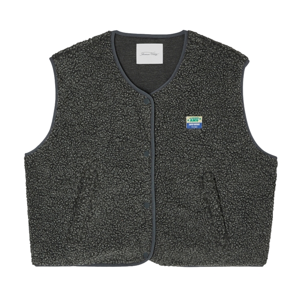 American Vintage HOKTOWN Vest Melange Antracite