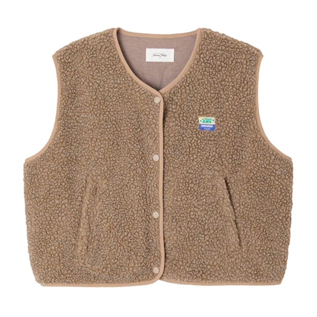 American Vintage HOKTOWN Vest Melange Nutmeg