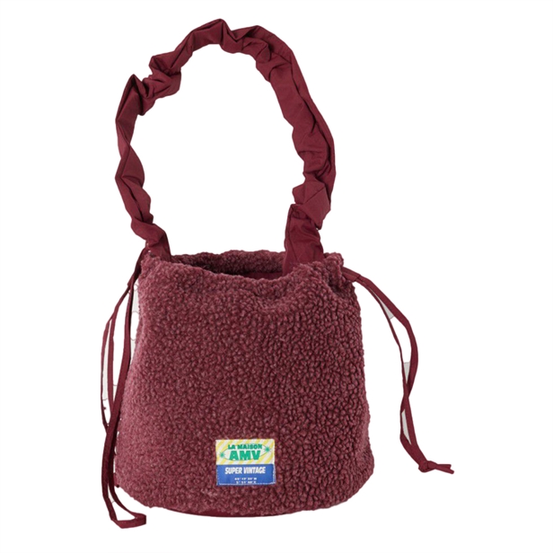 American Vintage HOKTOWN Bag Burgundy Melange