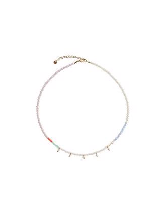 Stine A Heavenly Pearl Dream Necklace with Five Pendants Gold – Coral & Cool Mint