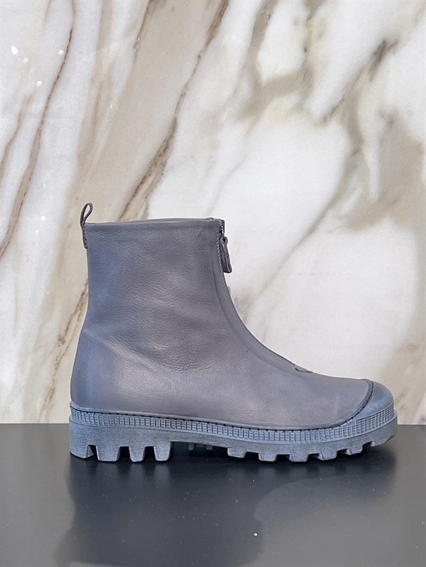 Lofina I6-967-NERO Boots short with zipper Gasoline Inky 