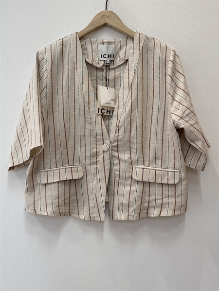 Ichi IhLinno Blazer Brown Stripe