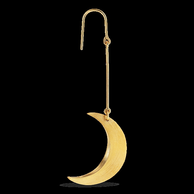 Jane Kønig Half Moon Earring Guld