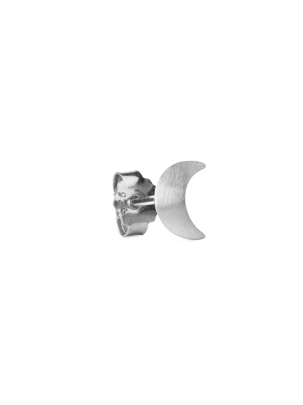 Jane Kønig Small Half Moon Stud Silver