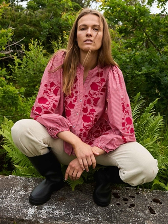 Sissel Edelbo Juliane Top Red Stripes
