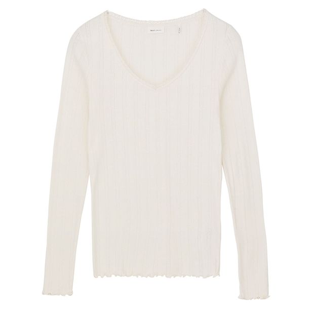Skall Studio June V blouse Ecru