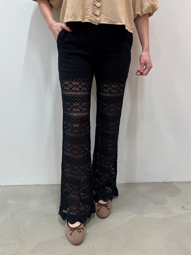 Co\'Couture LaraCC Crochet Pant Black
