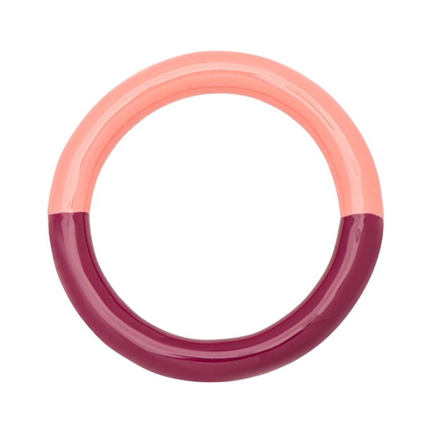 Lulu Copenhagen Double Color Ring Burnt Coral - Plum