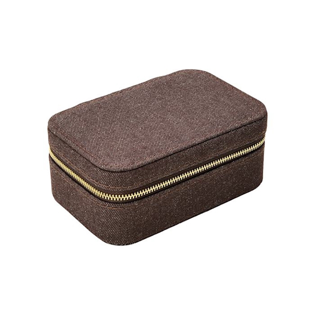 Pico Large Jewelry Box Chocolate Denim