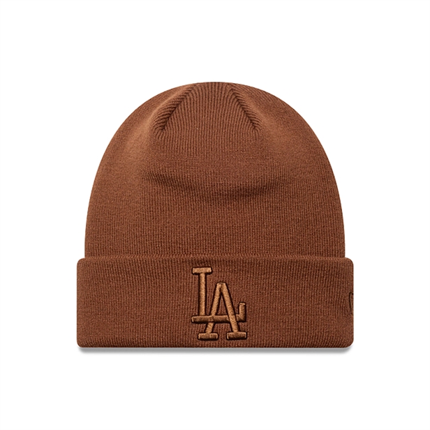 New Era League Essentials Beanie Los Angeles Dodgers - Light Brown