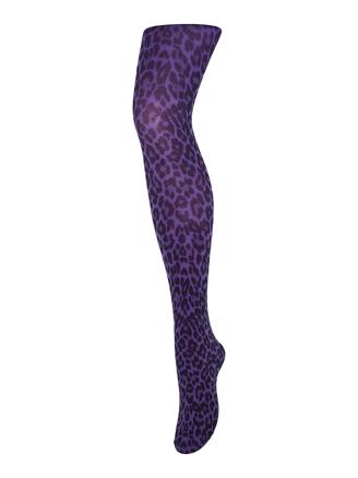 Sneaky Fox Leopard Strømpebukser Ultra Violet
