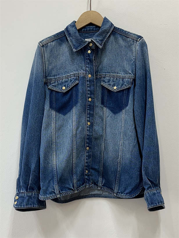 Ganni Light Weight Denim Shirt Tint Wash