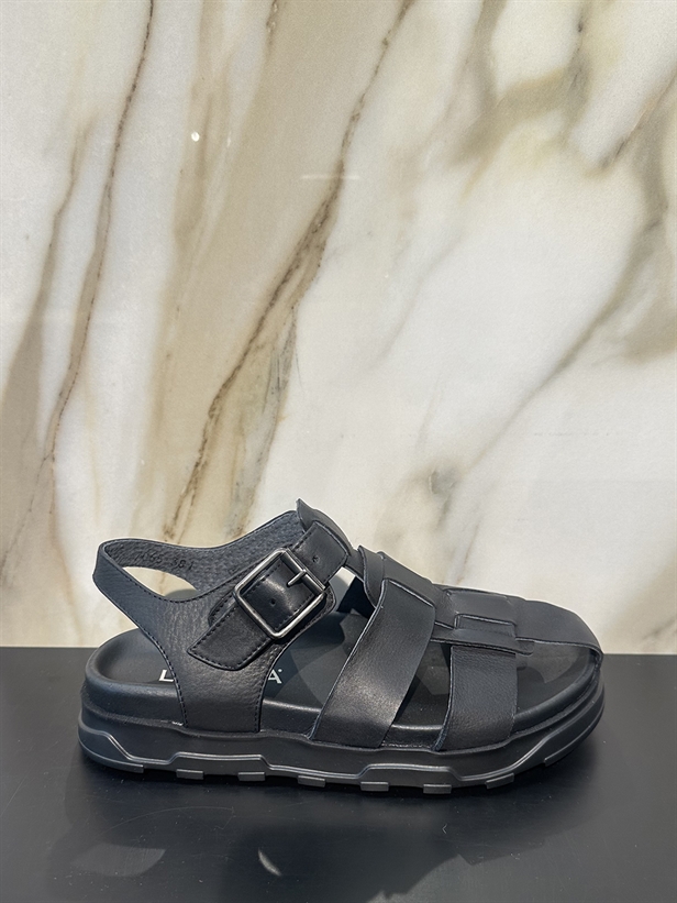 Lofina 7065 Sandals Gasoline Nero