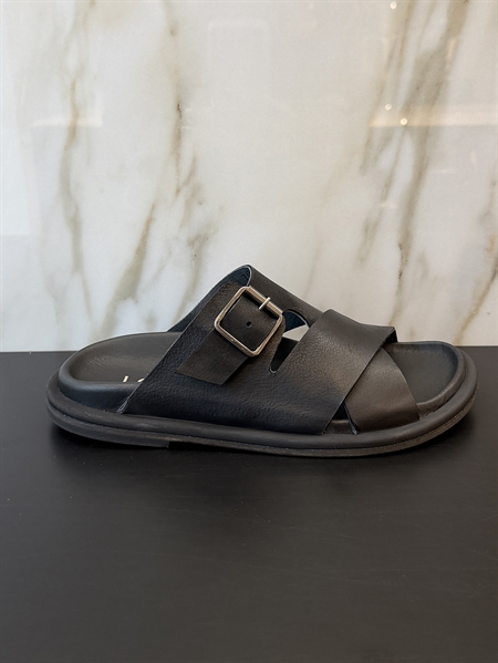 Lofina 7186 Sandals Gasoline Nero