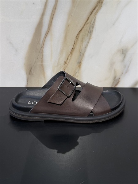 Lofina 7186 Sandals Gasoline chocolate