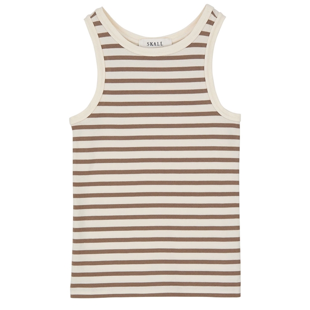 Skall Studio Loui tank top Light brown/White stripe