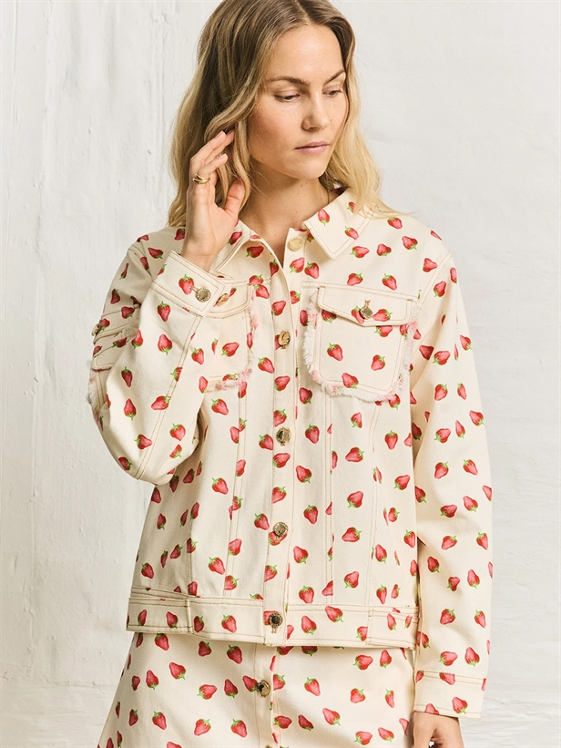 Helmstedt Lucca Denim Jacket Strawberry